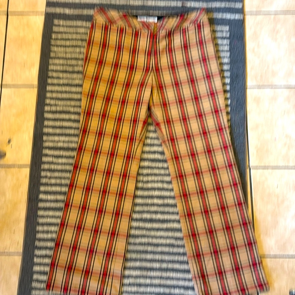 Tommy Hilfiger Plaid Flared Women’s Pants Size 12